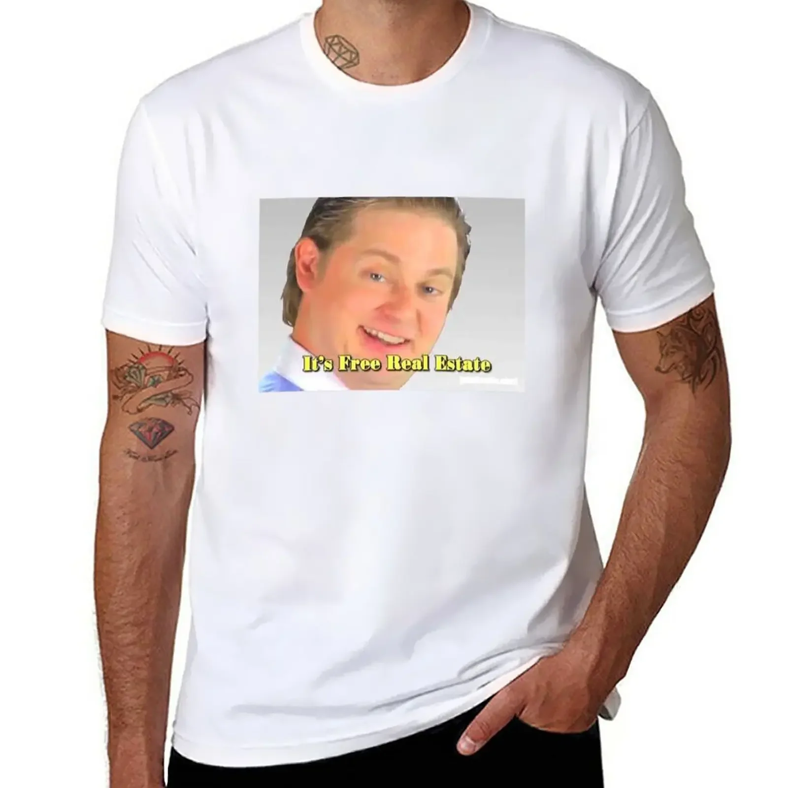 

Tim and Eric - It's Free Real Estate T-Shirt quick drying summer top summer tops mens graphic t-shirts big and tall