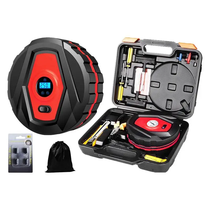 Electric Tire Pump Portable Electric Air Compressor With Preset Function Car Repair Tools For Balls Electric Bicycles
Electric Tire Pump Portable Electric Air Compressor With Preset Function Car Repair Tools For Balls Electric Bicycles