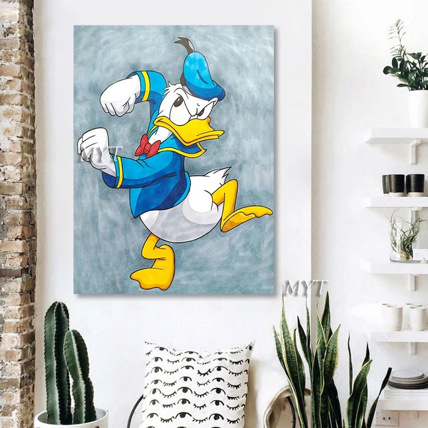 Modern Hotel Decor Picture Unframed Abstract Cartoon Duck Canvas Paintings Art Handmade Wall Animal Artwork For Children Gift 
Modern Hotel Decor Picture Unframed Abstract Cartoon Duck Canvas Paintings Art Handmade Wall Animal Artwork For Children Gift