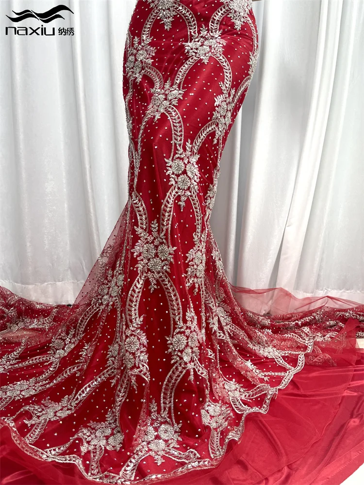 Madison-Handmade Sequins Lace Fabrics, African Beaded Tube, Embroidered Tulle, Luxury with Stones, Sewing Fabric for Party, Late
Madison-Handmade Sequins Lace Fabrics, African Beaded Tube, Embroidered Tulle, Luxury with Stones, Sewing Fabric for Party, Late
