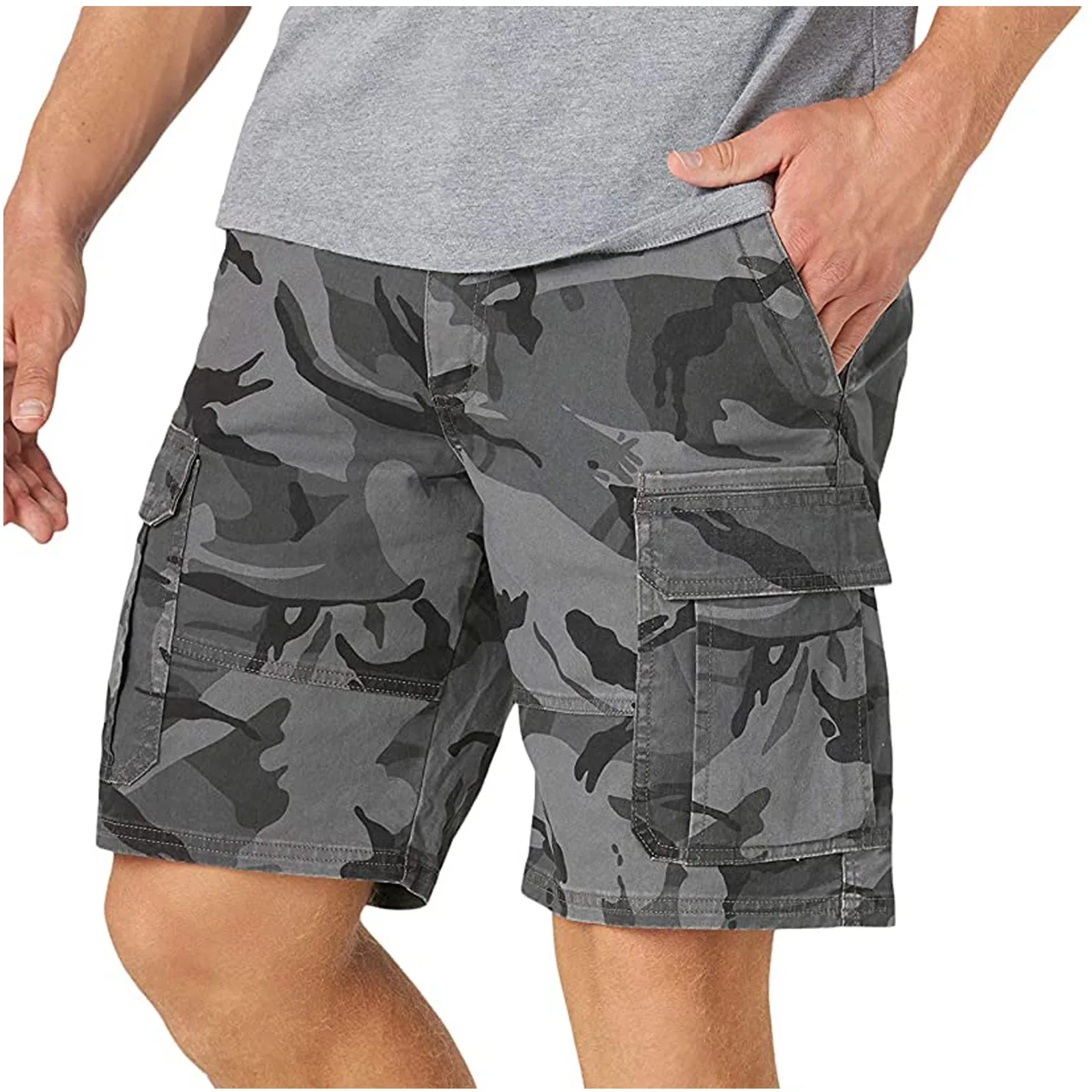 Summer Men's Outdoor Camouflage Cargo Shorts Pocket Cotton Casual Half Pants Mid Waist Drawstring Loose Shorts Overalls Shorts
Summer Men's Outdoor Camouflage Cargo Shorts Pocket Cotton Casual Half Pants Mid Waist Drawstring Loose Shorts Overalls Shorts
