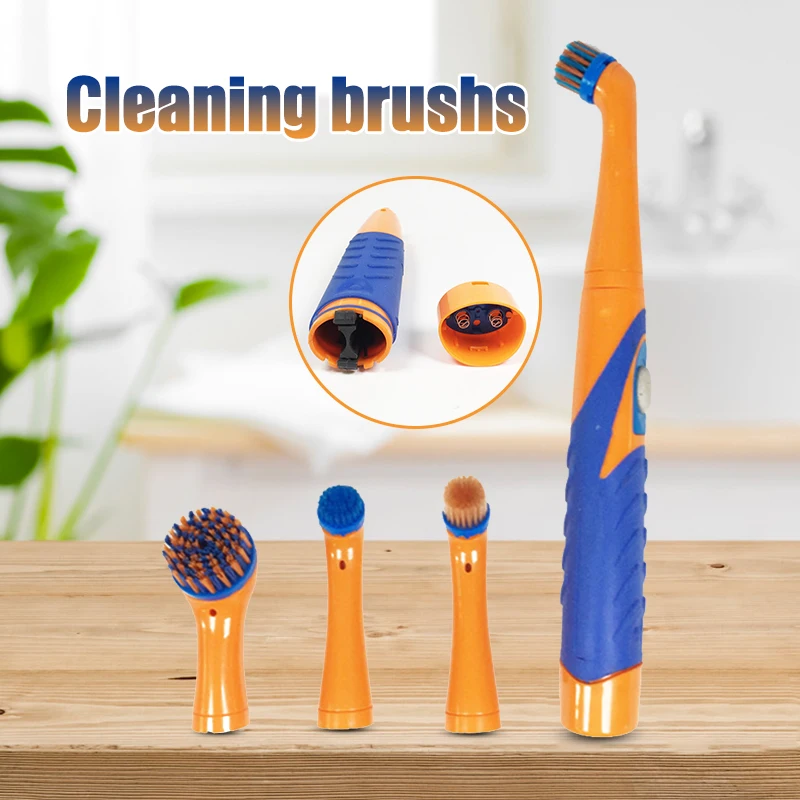 Electric Cleaning Brush With 4 Brush Head Reveal Power Scrubber Multifunctional Cleaning Brush Kitchen Cleaning Supplies
Electric Cleaning Brush With 4 Brush Head Reveal Power Scrubber Multifunctional Cleaning Brush Kitchen Cleaning Supplies