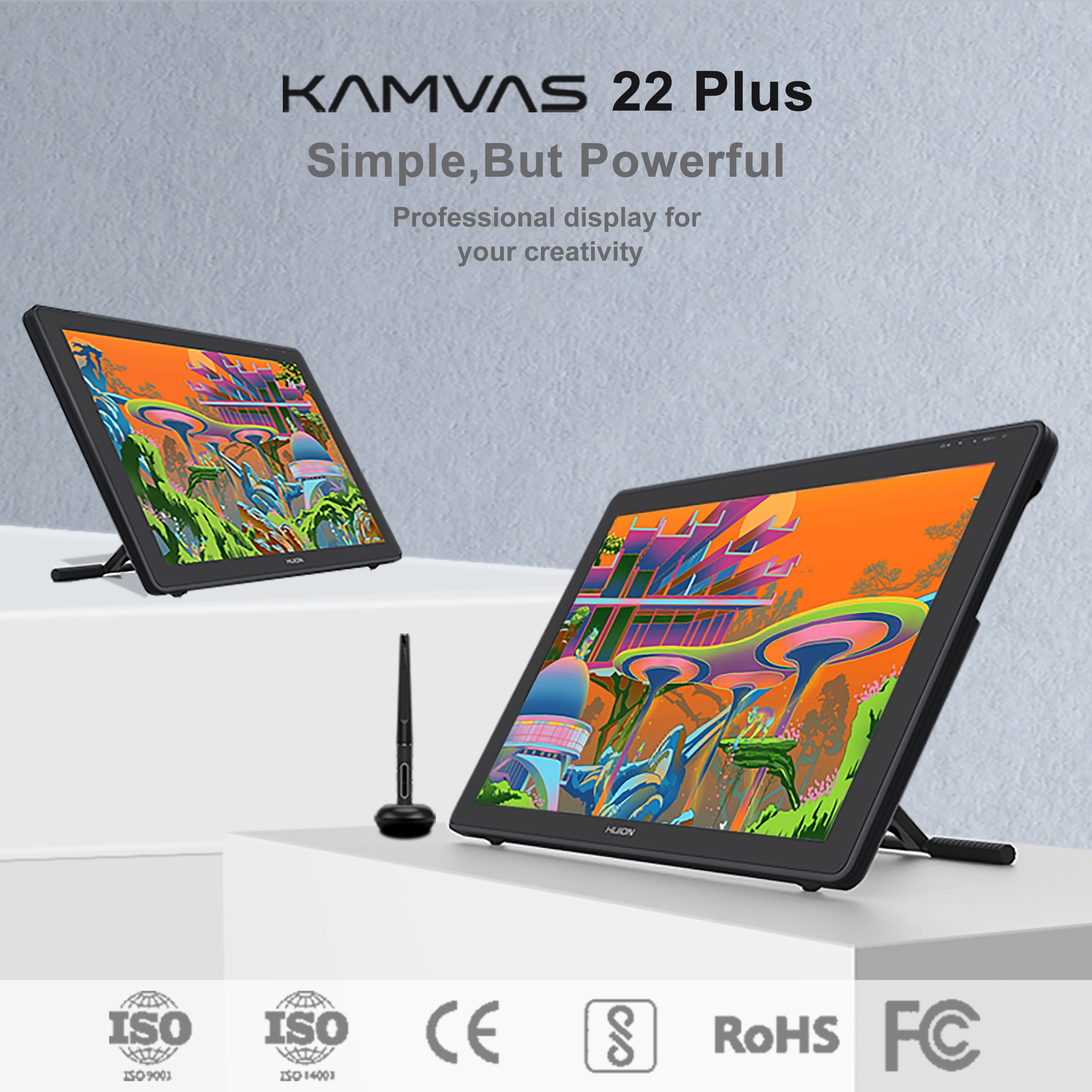Huion Kamvas 22 Plus Digital Drawing Graphic Tablet with Screen Signature Digital Drawing Tablet Monitor
Huion Kamvas 22 Plus Digital Drawing Graphic Tablet with Screen Signature Digital Drawing Tablet Monitor