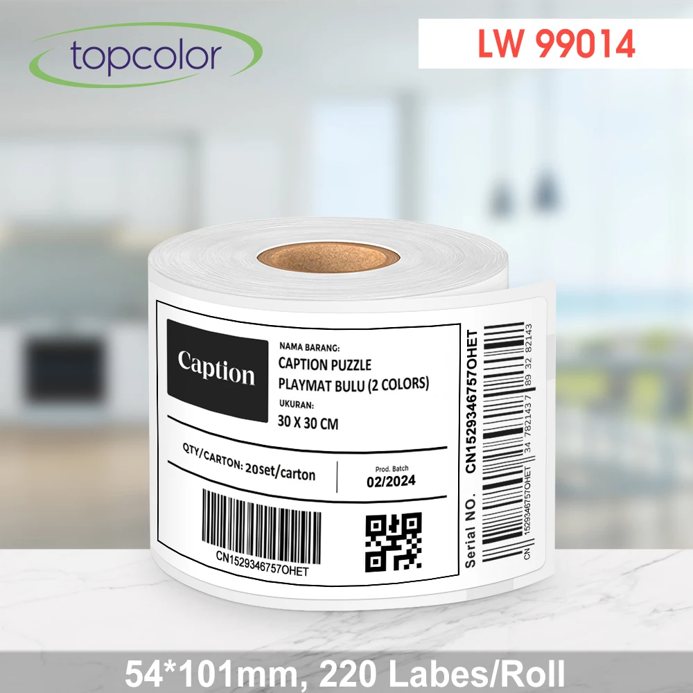 Compatible Dymo 99014 LW 99014 Label Roll 54*101mm Waterproof Thermal Paper Roll for Dymo Label Printer LabelWriter LW450 DUO
Compatible Dymo 99014 LW 99014 Label Roll 54*101mm Waterproof Thermal Paper Roll for Dymo Label Printer LabelWriter LW450 DUO