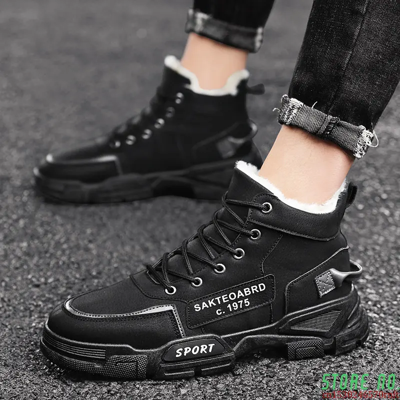 Snow Boots for Men High-top Plush Warm Cold Cotton Boots Hundred Thickened Lace Up Comfort Platform Sneakers
Snow Boots for Men High-top Plush Warm Cold Cotton Boots Hundred Thickened Lace Up Comfort Platform Sneakers