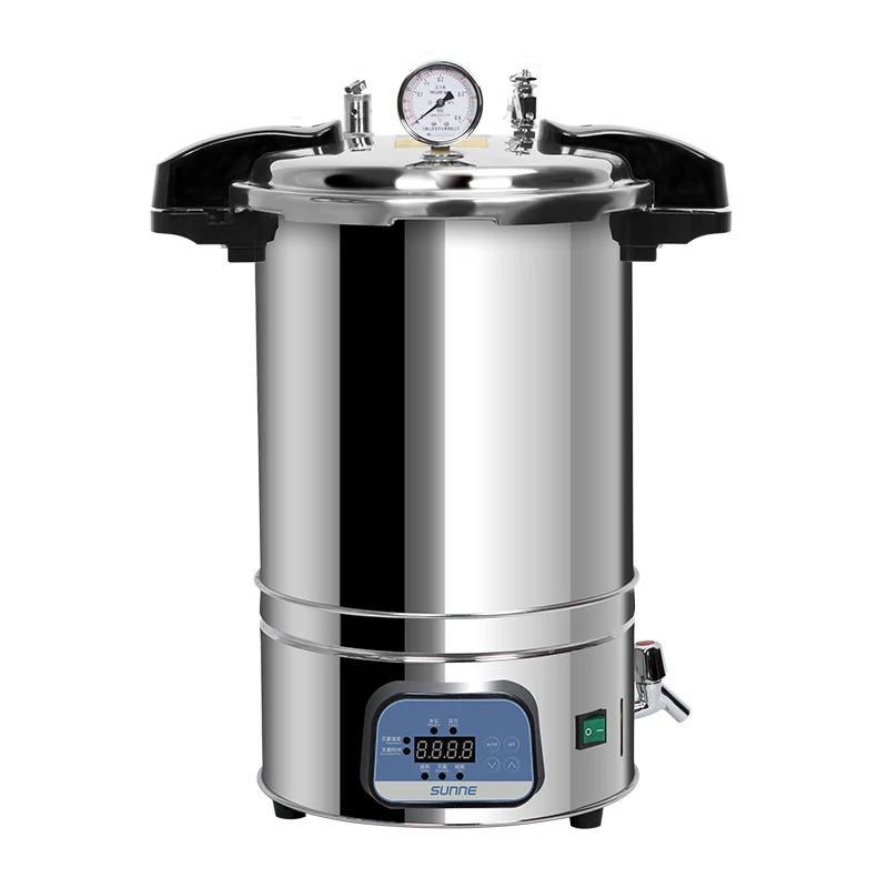 Stainless Steel Portable High Pressure Sterilization Pot Laboratory Sterilizing Pan Steam High-Temperature Sterilizer 18L
Stainless Steel Portable High Pressure Sterilization Pot Laboratory Sterilizing Pan Steam High-Temperature Sterilizer 18L
