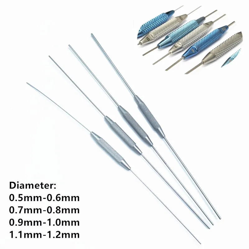 4pc/set ophthalmic instruments double ended lacrimal passage probe flushing stainless steel titanium probe plugging tool
4pc/set ophthalmic instruments double ended lacrimal passage probe flushing stainless steel titanium probe plugging tool
