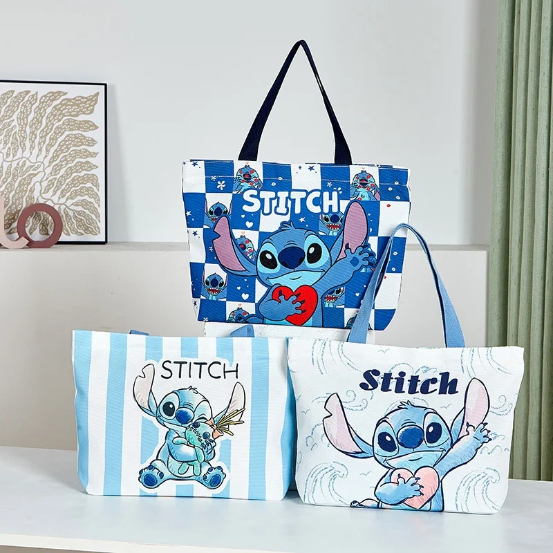 

Disney Authentic Large Canvas Bag Strawberry Bear Stitch Shoulder Bag Handbag Women's Bag Large Capacity Commuter Bag