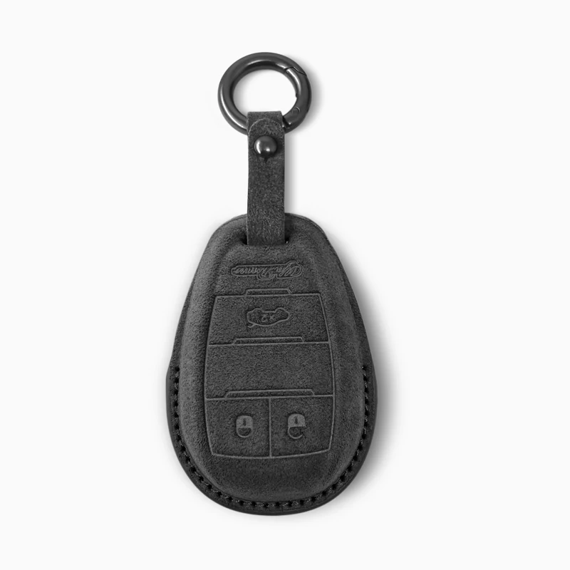 

For Alfa Romeo Giulia Stelvio Tonale Italian Suede Key Case Key Chains Car Accessories