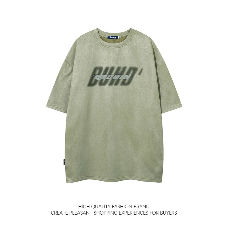 American Hip Hop T-shirt Men Women Letter Graffiti Suede Short Sleeve T-shirt Unisex Punk Print High Street Grunge Couple Tees
American Hip Hop T-shirt Men Women Letter Graffiti Suede Short Sleeve T-shirt Unisex Punk Print High Street Grunge Couple Tees