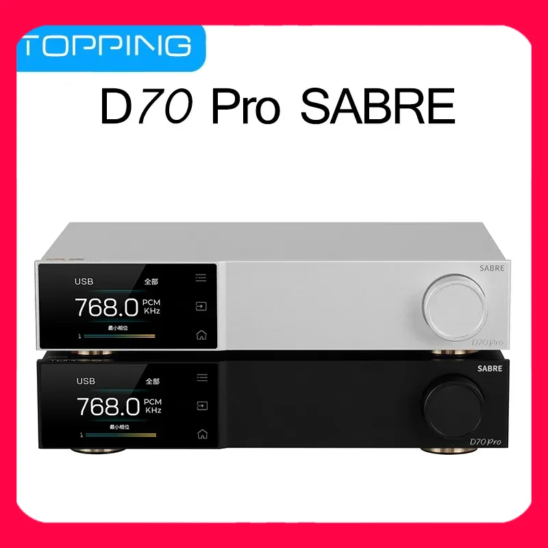 TOPPING D70 Pro SABRE MQA Decoder ES9039SPRO 32Bit/768kHz DSD512 DAC with Remote Control The Best DAC D70Pro
TOPPING D70 Pro SABRE MQA Decoder ES9039SPRO 32Bit/768kHz DSD512 DAC with Remote Control The Best DAC D70Pro