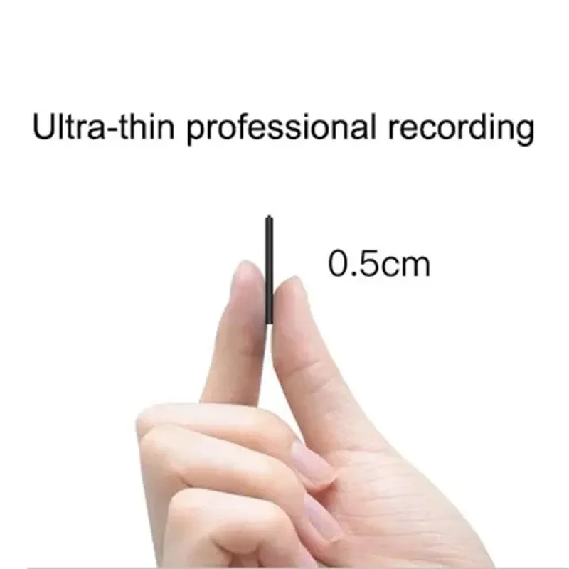 Ultra-Thin Mini Voice Recorder Professional Sound Activated Dictaphone HD Noise Reduce Recording Portable MP3 Player
Ultra-Thin Mini Voice Recorder Professional Sound Activated Dictaphone HD Noise Reduce Recording Portable MP3 Player