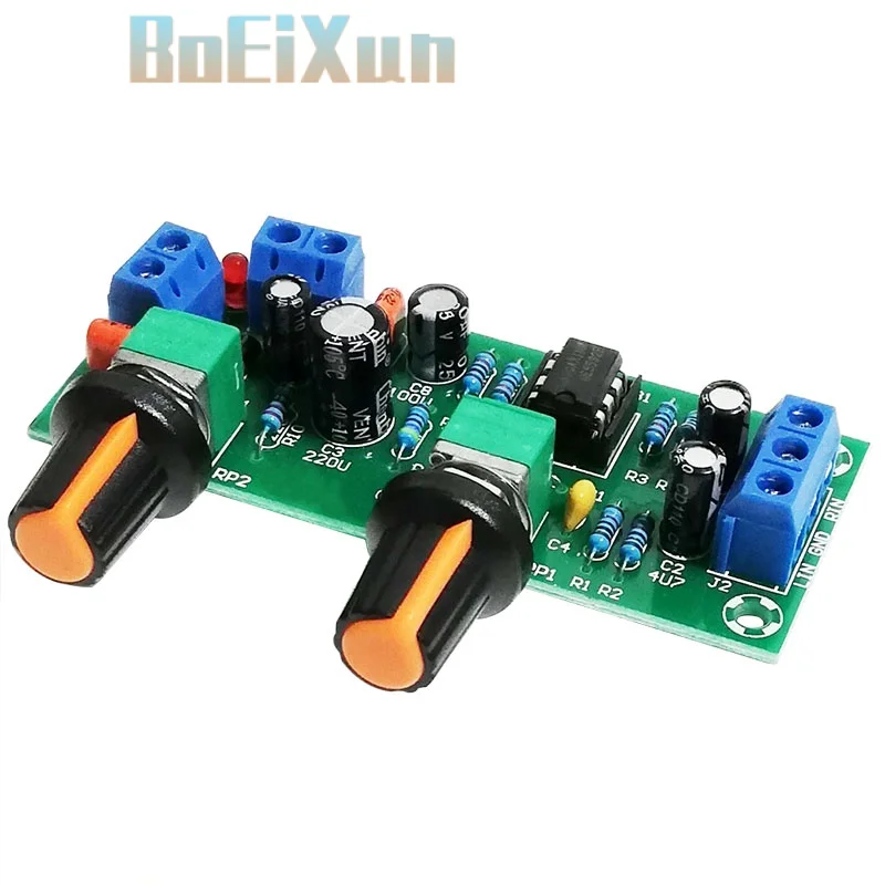 High-precision Single supply low pass filter board subwoofer preamp board 2.1 channel DC 10-24v 22hz-300hz
High-precision Single supply low pass filter board subwoofer preamp board 2.1 channel DC 10-24v 22hz-300hz