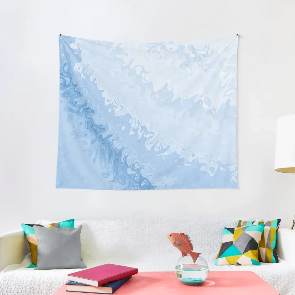 

Abstract - Pastel Blue Tapestry Decor Home Room Aesthetic Cute Room Things Wall Hangings Decoration Tapestry