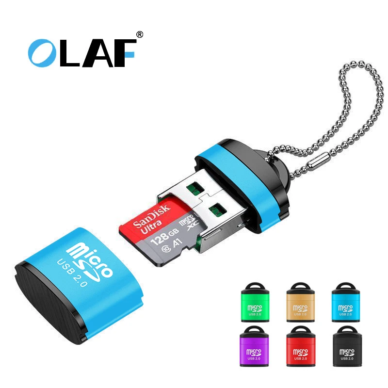 

Olaf USB Micro SD Card Reader USB 2.0 Mini Mobile Phone Memory TF Card Reader High Speed Micro SD To USB Adapter