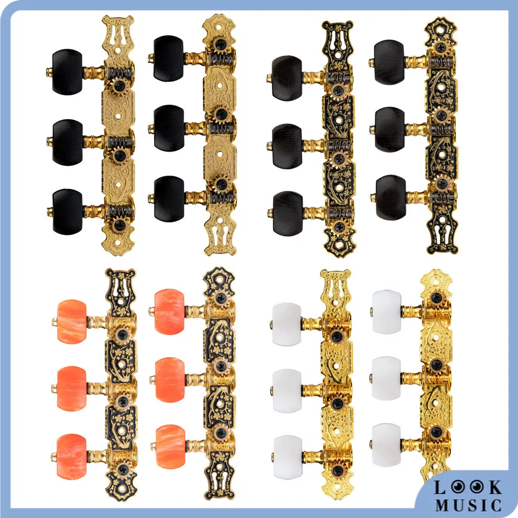 Alice AO-020HV2P/AO-020B1P/AO-020V3P/AO-020HV3P 1:14 Gold-plated Classical Guitar Tuners Tuning Key Pegs/Machine Heads
Alice AO-020HV2P/AO-020B1P/AO-020V3P/AO-020HV3P 1:14 Gold-plated Classical Guitar Tuners Tuning Key Pegs/Machine Heads