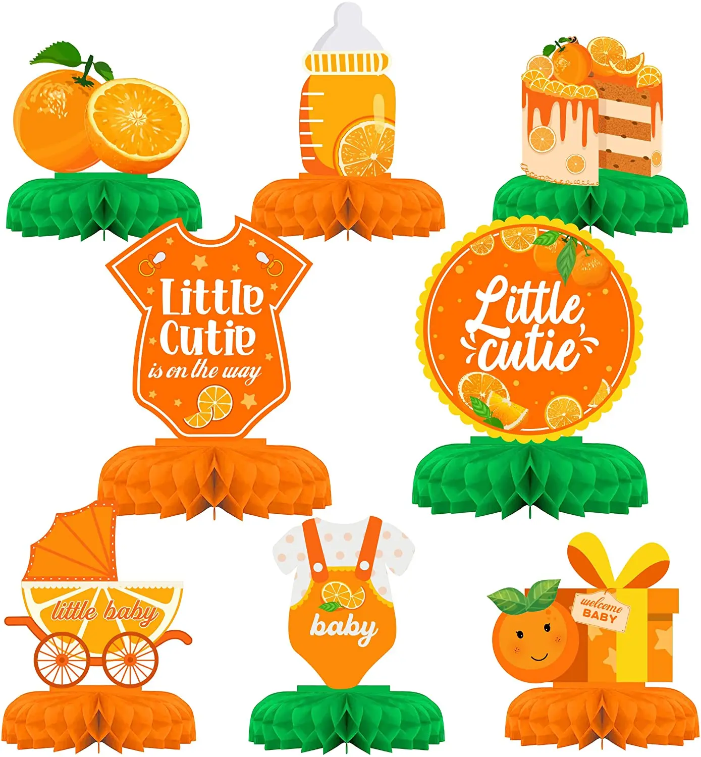 Cheereveal Little Cutie Table Honeycomb Centerpiece Orange Baby Shower Decorations Tangerine Themed Baby Shower Party Supplies
Cheereveal Little Cutie Table Honeycomb Centerpiece Orange Baby Shower Decorations Tangerine Themed Baby Shower Party Supplies