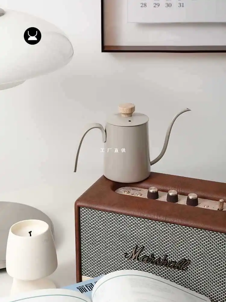 Hand brewed coffee pot stainless steel long mouthed fine mouthed pot household water bottle hanging ear brewing pot
Hand brewed coffee pot stainless steel long mouthed fine mouthed pot household water bottle hanging ear brewing pot