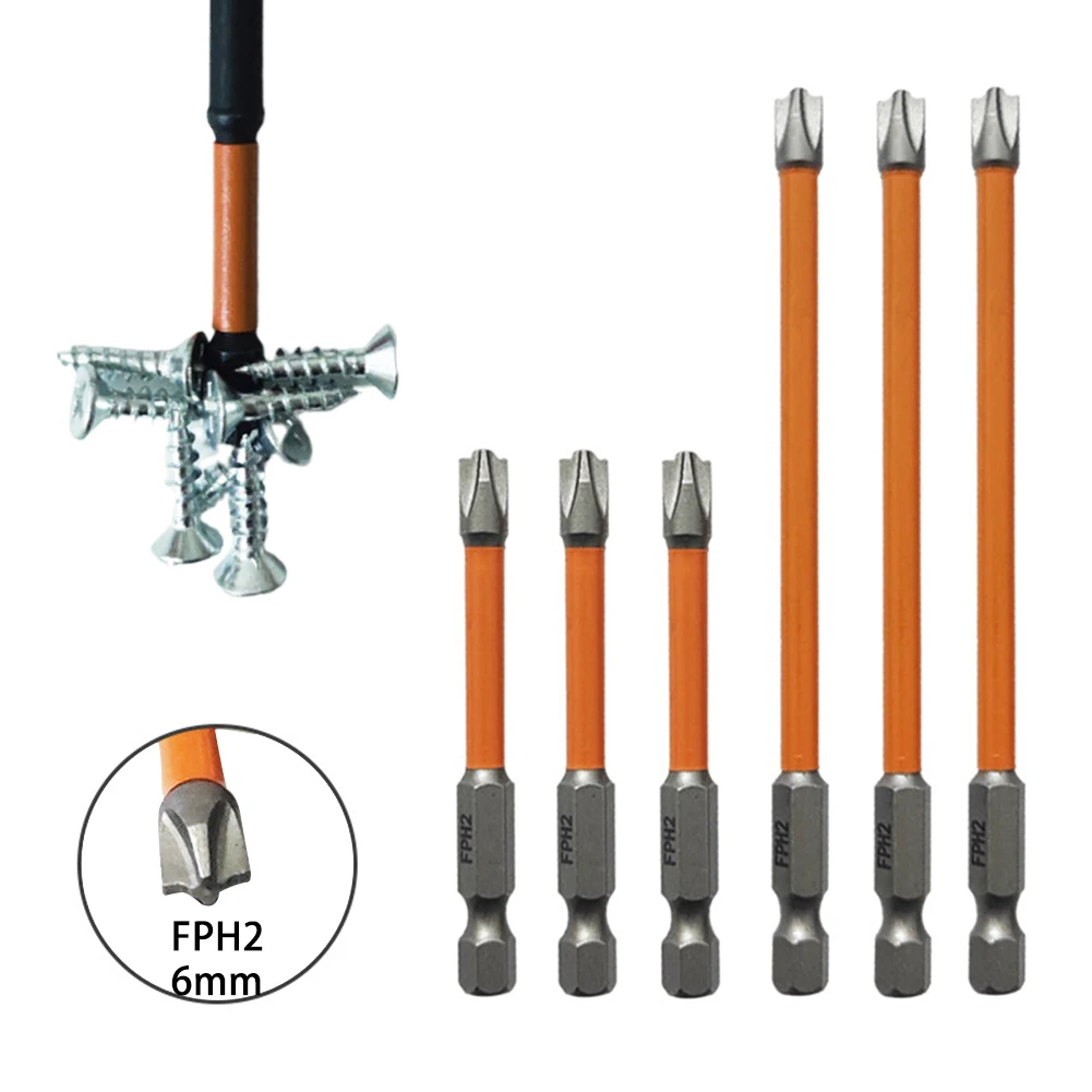 6pcs FPH2 Magnetic Special Slotted Cross Screwdriver Bit Set For Electrician Magnet Batch Head Nutdrivers Hand Tool 65mm 110mm
6pcs FPH2 Magnetic Special Slotted Cross Screwdriver Bit Set For Electrician Magnet Batch Head Nutdrivers Hand Tool 65mm 110mm