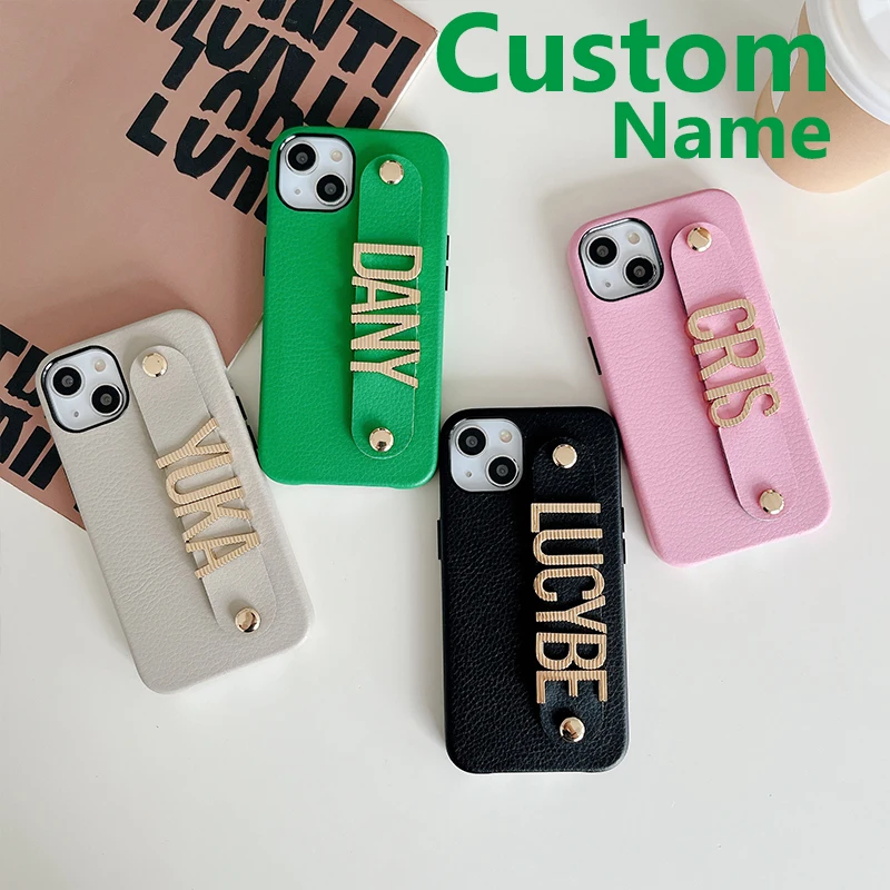 DIY Leather Phone Case for iPhone Your Name Custom Straps Striped Metal Letters iPhone 11 12 13 14Pro Max Pebble Leather
DIY Leather Phone Case for iPhone Your Name Custom Straps Striped Metal Letters iPhone 11 12 13 14Pro Max Pebble Leather