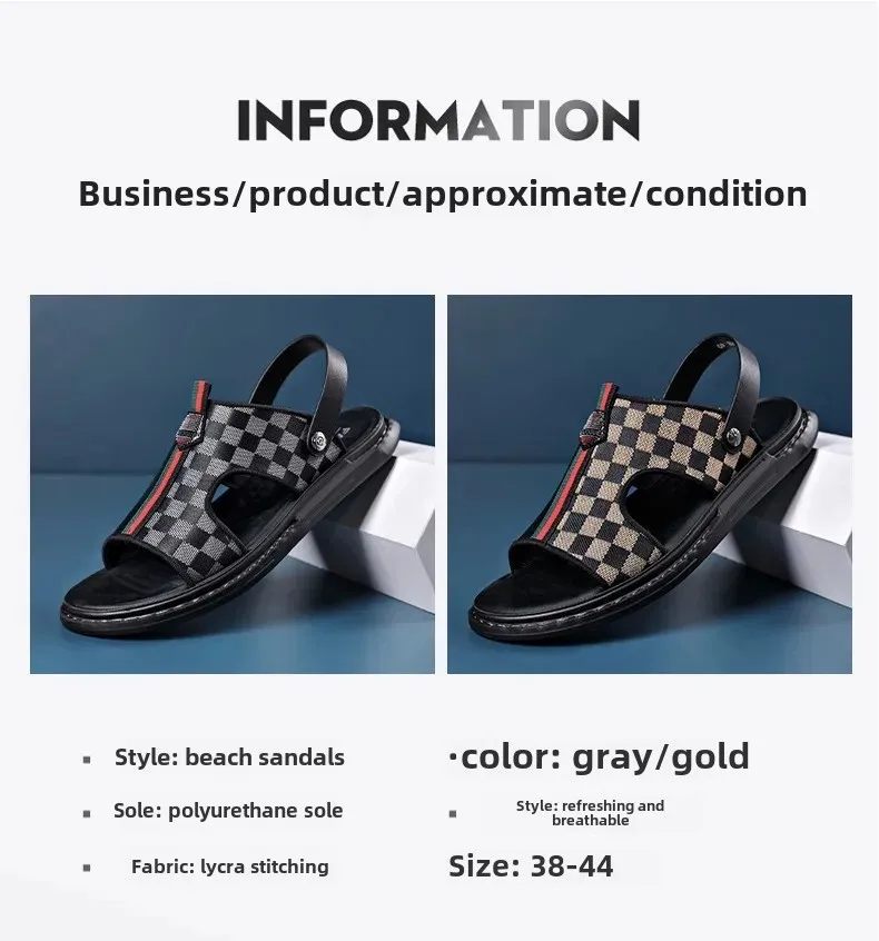 Men's Casual Soft Bottom Sandals 2023 Summer New Style Two-Use Genuine Leather Breathable Anti-Slip Outer Wear Trendy Men's Casual Soft Bottom Sandals 2023 Summer New Style Two-Use Genuine Leather Breathable Anti-Slip Outer Wear Trendy