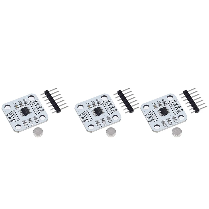 

3Pcs AS5600 Encoder 12 Bit Precision Magnetic Induction Angle Measuring Sensor Module Electronic Components