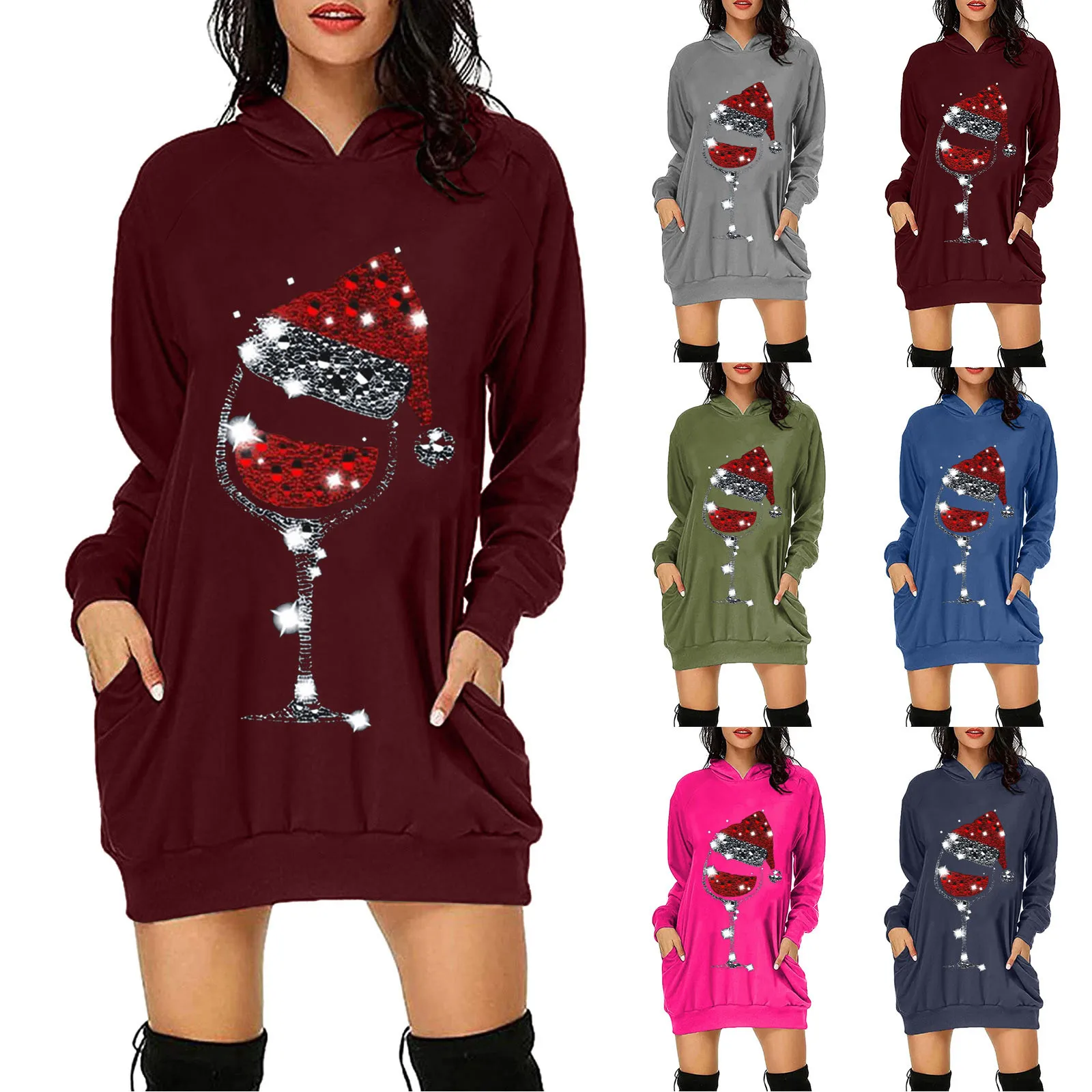 Womens Pullover Hoodies Women Casual Long Sleeve Hooded Sweatshirt Pocket Pullover Dress Christmas Dress Travel Hoodie Women
Womens Pullover Hoodies Women Casual Long Sleeve Hooded Sweatshirt Pocket Pullover Dress Christmas Dress Travel Hoodie Women