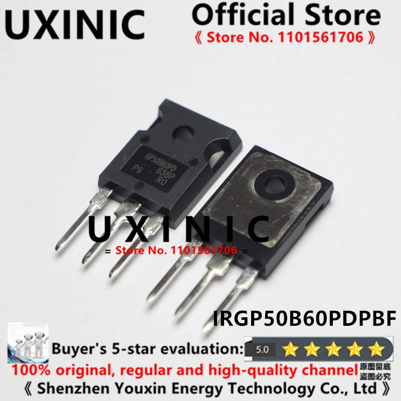 UXINIC 100% New Imported Original IRGP50B60PDPBF IRGP50B60PD GP50B60PD TO-247 IGBT Field Effect Transistor 75A 600V
UXINIC 100% New Imported Original IRGP50B60PDPBF IRGP50B60PD GP50B60PD TO-247 IGBT Field Effect Transistor 75A 600V