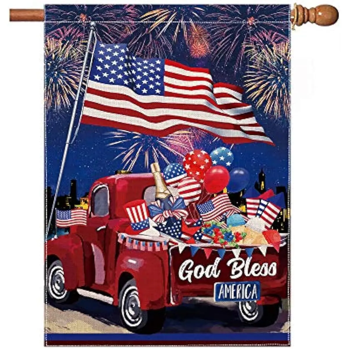 4th of July Flag America Patriotic Flags Double Sided, Decorative Banners Memorial Independence Day Home Farmhouse Outside Decor
4th of July Flag America Patriotic Flags Double Sided, Decorative Banners Memorial Independence Day Home Farmhouse Outside Decor