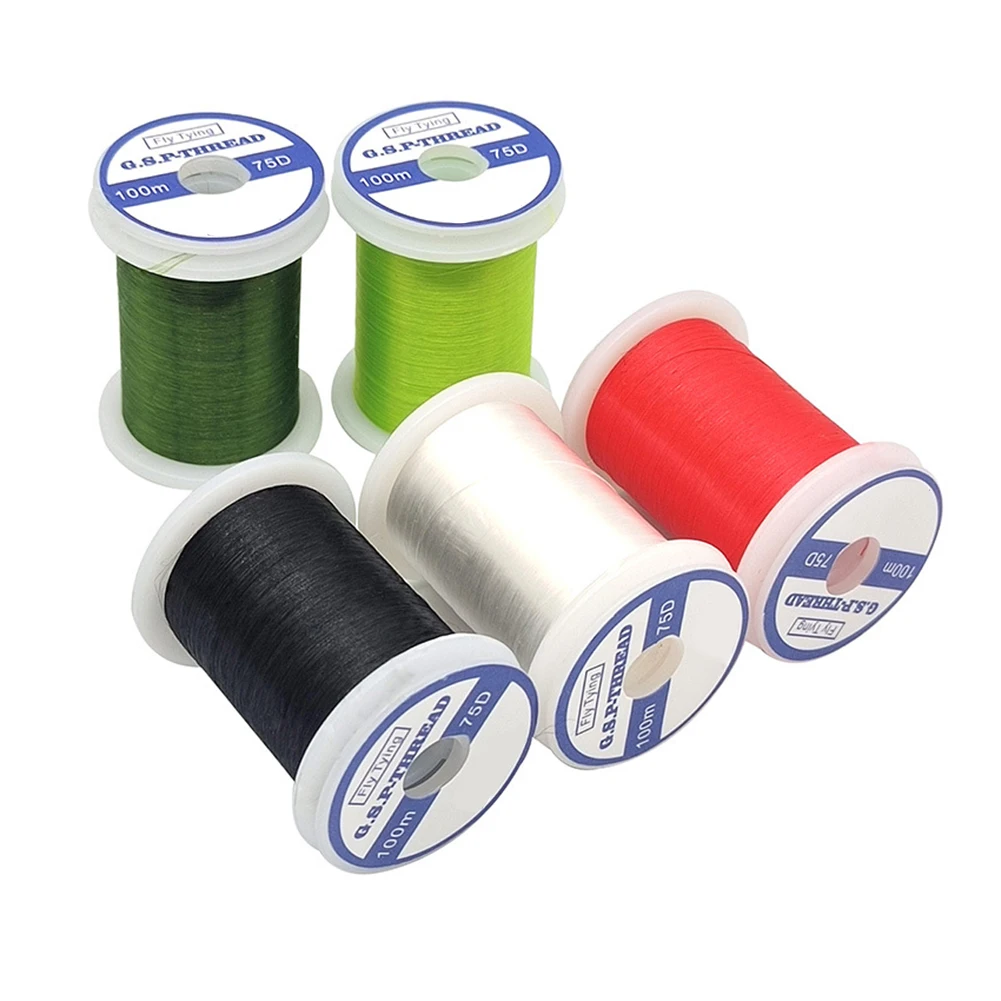 100M High Strength Fly Tying Thread 75D Fly Fishing Fly Hooks Fly Tying Material Spools Highly Waxed Tying Thread
100M High Strength Fly Tying Thread 75D Fly Fishing Fly Hooks Fly Tying Material Spools Highly Waxed Tying Thread