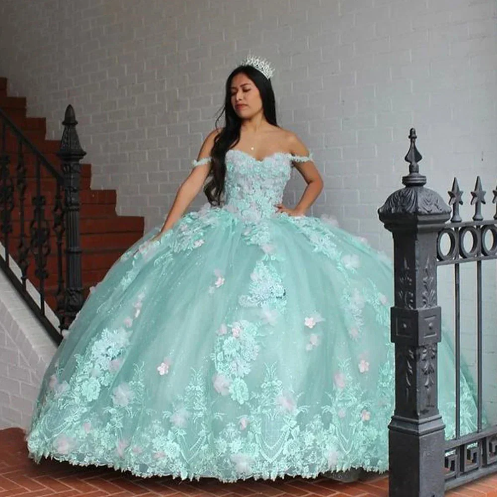 Sage Green Princess Quinceanera Dresses Flowers Lace Appliques Beaded Tiered Tulle Sweet 16 Dress Prom Birthday Party Gowns
Sage Green Princess Quinceanera Dresses Flowers Lace Appliques Beaded Tiered Tulle Sweet 16 Dress Prom Birthday Party Gowns