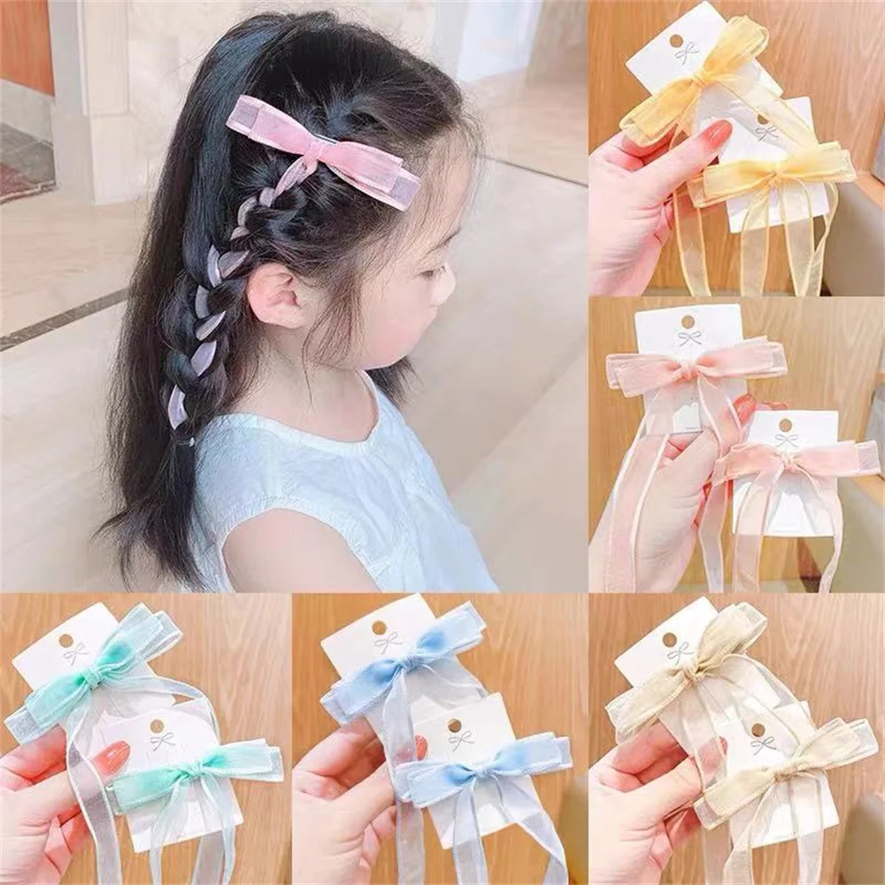 10Pcs/Lot Fashion Elegant Long Ribbon Mesh Bow Hairpin Sweet Solid Color Duckbill Hair Clip Women Girl Party Accessories Gifts 
10Pcs/Lot Fashion Elegant Long Ribbon Mesh Bow Hairpin Sweet Solid Color Duckbill Hair Clip Women Girl Party Accessories Gifts