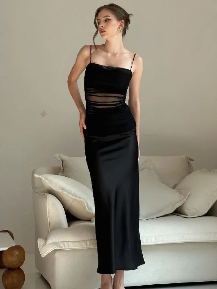 Women Summer Satin Slip Patchwork Mesh Maxi Dress Print Backless Off Shoulder For Women Outfits Beach Holiday Vestido
Women Summer Satin Slip Patchwork Mesh Maxi Dress Print Backless Off Shoulder For Women Outfits Beach Holiday Vestido