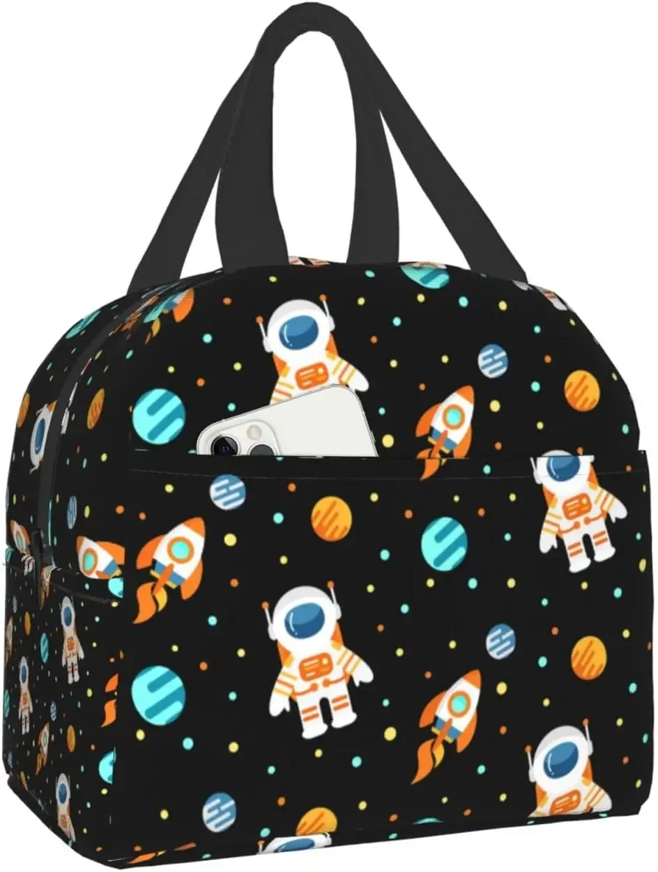 Space Astronaut Lunch Bag for Kids Boys Girls Black Planets Universe Insulated Cooler Lunch Box for School Work Picnic Beach
Space Astronaut Lunch Bag for Kids Boys Girls Black Planets Universe Insulated Cooler Lunch Box for School Work Picnic Beach