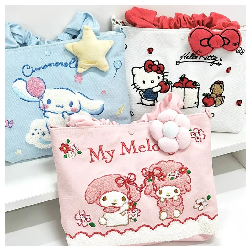 Аниме Sanrios Детская сумка мультфильм My Melody Hellokittys милая девочка милая водонепроницаемая сумка для хранения сумки Kawaii подарок на день рождения