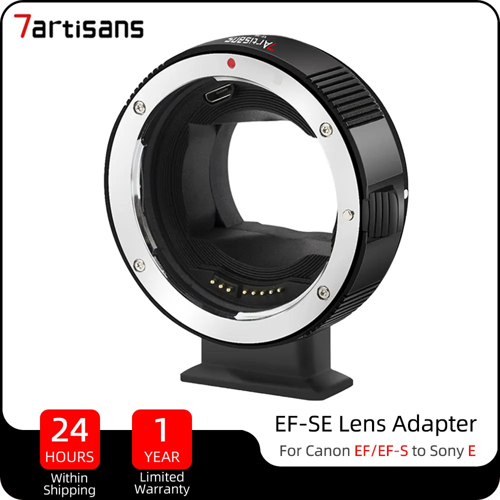 7artisans EF-SE Lens Adapter Ring for Canon EF/EF-S Lens to Sony E Mount a6600 a6500 Camera High Speed Autofoucs
7artisans EF-SE Lens Adapter Ring for Canon EF/EF-S Lens to Sony E Mount a6600 a6500 Camera High Speed Autofoucs