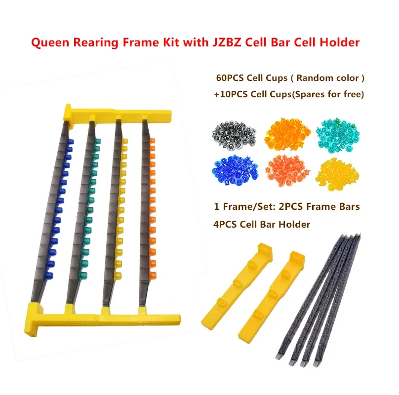 1 Set Plastic Queen Rearing Frame Kit with JZBZ Cell Bar Cell Holder Bee Rearing Cup Beekeeping Tools Equipment Bee Accessories
1 Set Plastic Queen Rearing Frame Kit with JZBZ Cell Bar Cell Holder Bee Rearing Cup Beekeeping Tools Equipment Bee Accessories