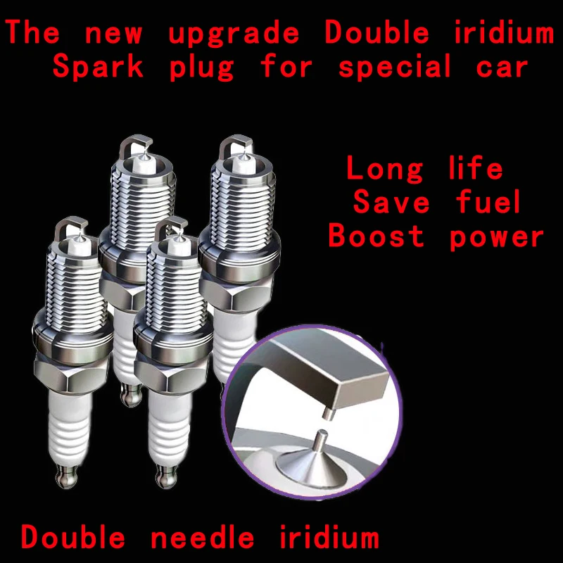 

4pcs Dual Iridium Spark Plug 22401-1VA1C fit for Nissan ROGUE 2.0 2017 X-TRAIL T32Z QASHQAI J11Z TEANA Altima L33Z DILKAR7D11H