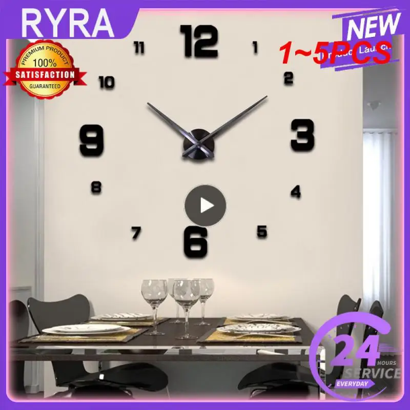 1~5PCS Wall Clocks Luminous Acrylic Mirror Wall Stickers for Home Decor Living Room Quartz Needle Self Adhesive Hanging
1~5PCS Wall Clocks Luminous Acrylic Mirror Wall Stickers for Home Decor Living Room Quartz Needle Self Adhesive Hanging