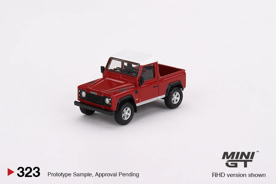 

MGT 1:64 Land Rover Defender 90 Pickup Masai Red MGT00323-CH Diecast Automotive Model Ornaments Cas Toys Gift Decorations