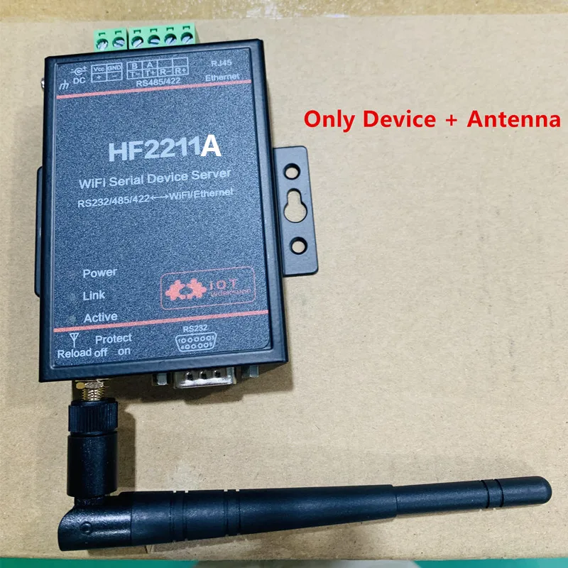 Full Set HF2211 Serial to WiFi RS232/RS485/RS422 to WiFi/Ethernet Converter for Industrial Automation Data Transmission HF2211A
Full Set HF2211 Serial to WiFi RS232/RS485/RS422 to WiFi/Ethernet Converter for Industrial Automation Data Transmission HF2211A