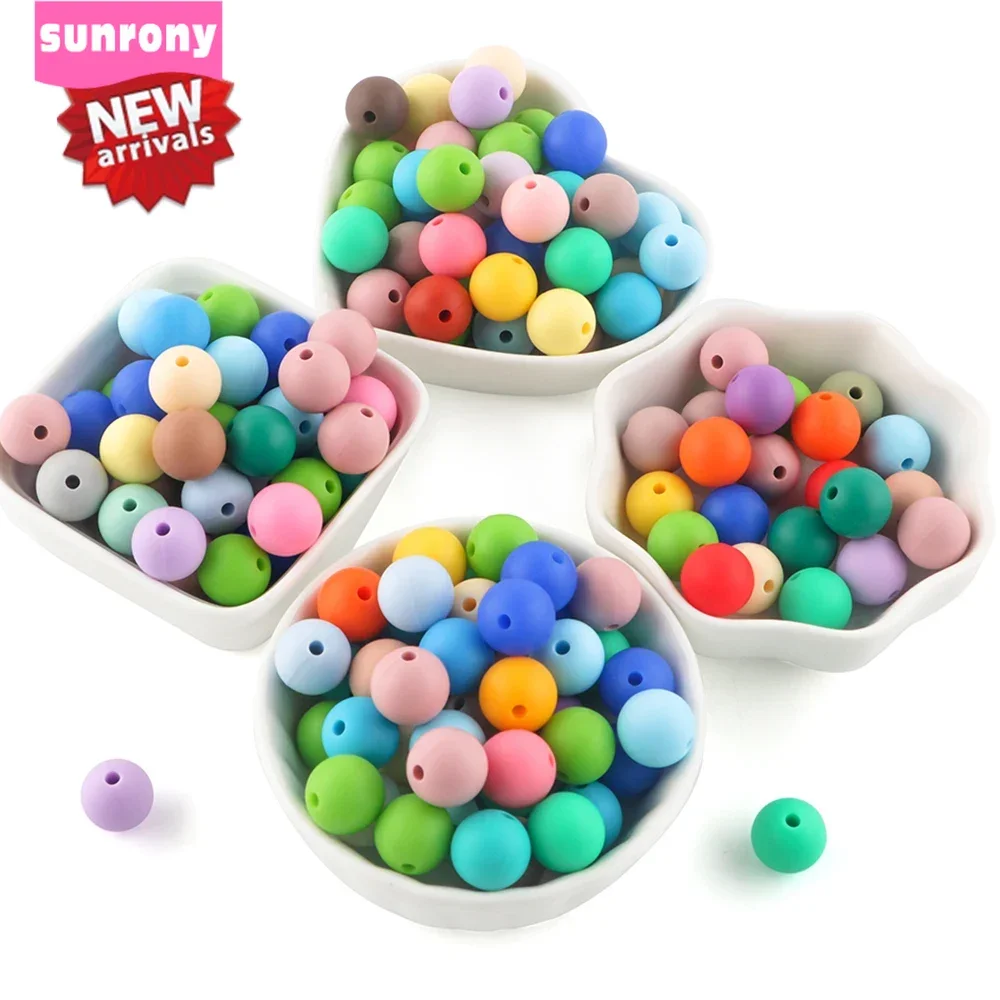 50Pcs/Lot 12/15mm New Color Silicone Beads Beads For Jewelry Making DIY Pacifier Chain Necklace Bracelet Jewelry Accessories
50Pcs/Lot 12/15mm New Color Silicone Beads Beads For Jewelry Making DIY Pacifier Chain Necklace Bracelet Jewelry Accessories