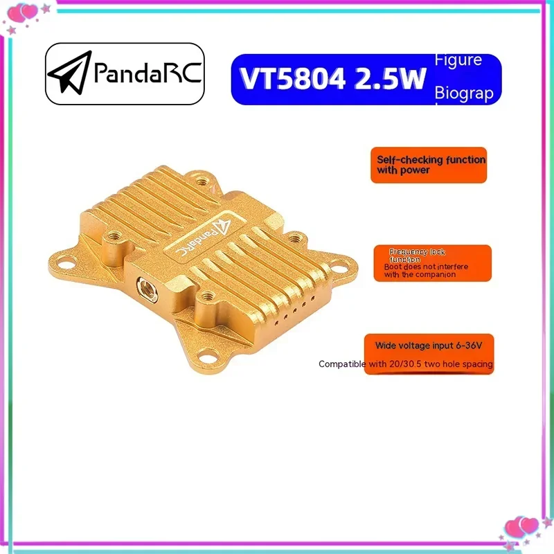 Pandarc Panda Vt5804-bat 5.8g Image Transmission 2.5w High Power Osd Parameter Adjustment Aerial Camera
Pandarc Panda Vt5804-bat 5.8g Image Transmission 2.5w High Power Osd Parameter Adjustment Aerial Camera