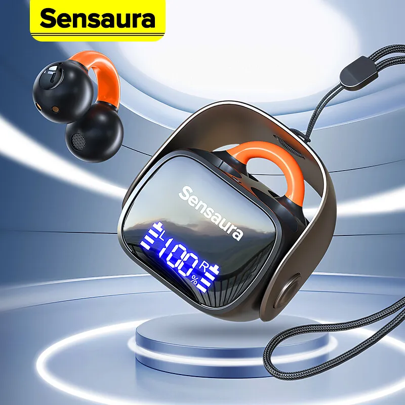 Sensaura Metal TWS Earphones Wireless Bluetooth Earbuds Bone Conduction Earphone Noise Cancelling Headphones Original High Quali
Sensaura Metal TWS Earphones Wireless Bluetooth Earbuds Bone Conduction Earphone Noise Cancelling Headphones Original High Quali