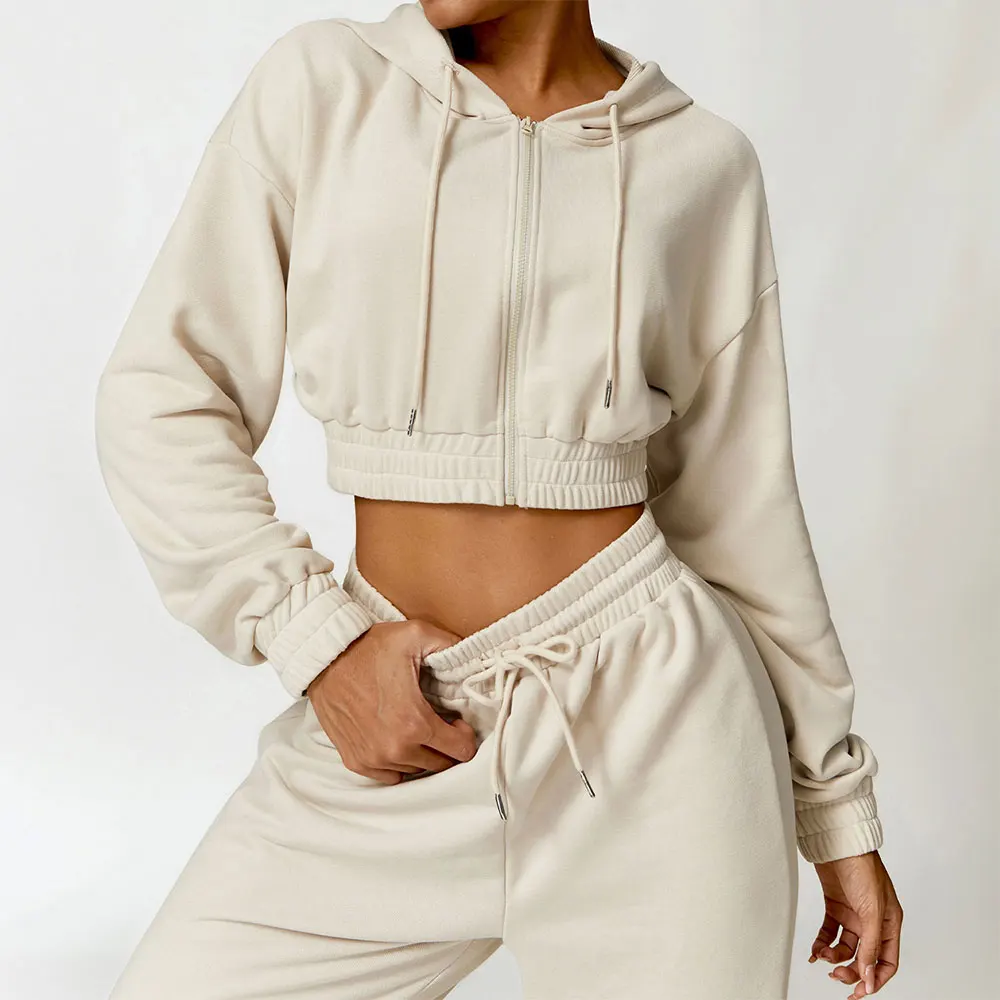 Warm Casual Loose Yoga Long Sleeved Women's Hoodie Jacket Cotton Zipper Hooded Fitness Sports Hoodie for Women
Warm Casual Loose Yoga Long Sleeved Women's Hoodie Jacket Cotton Zipper Hooded Fitness Sports Hoodie for Women