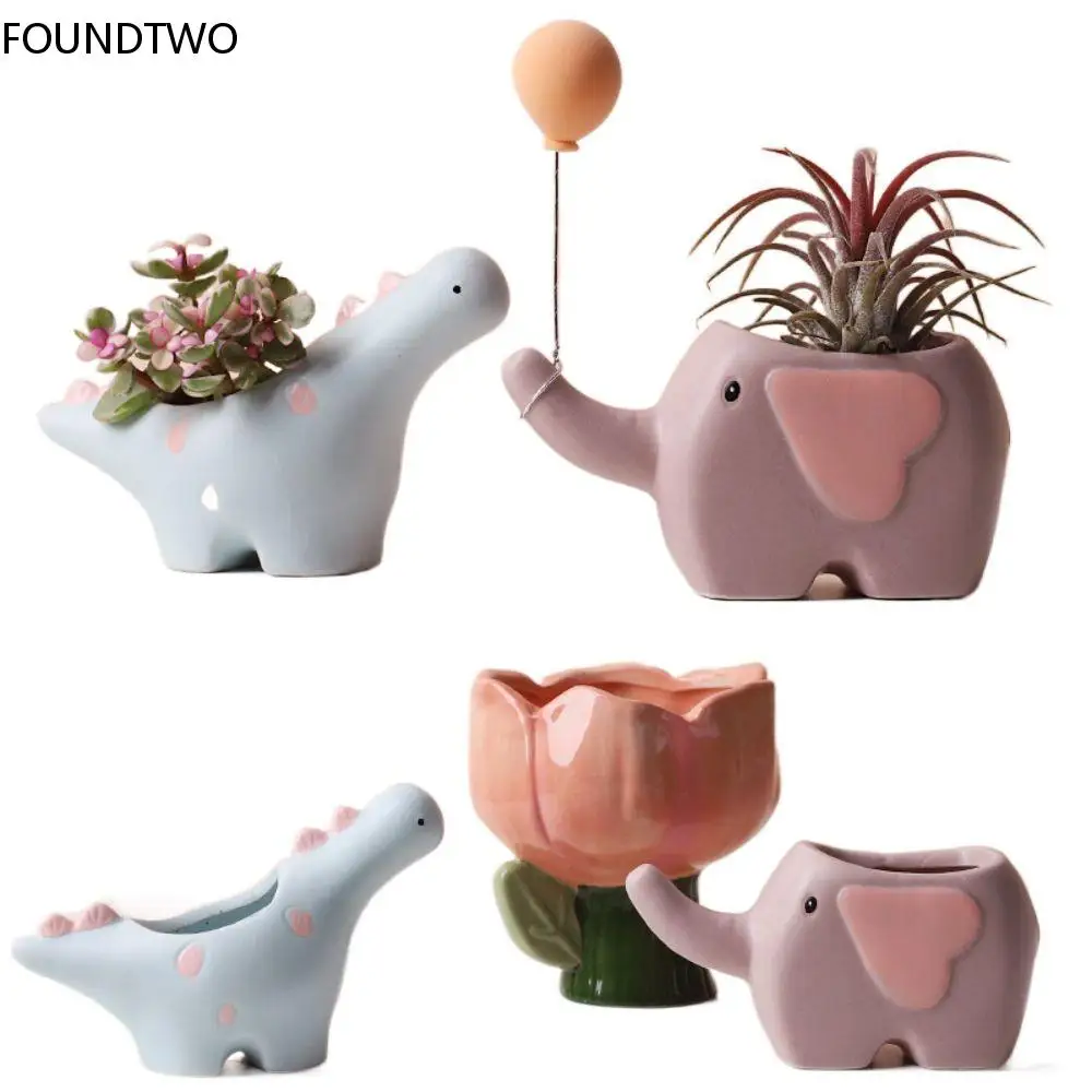 Nordic Ceramic Animal Flower Pot Planters Cartoon Elephant Dinosaur Figure Mini Pot Succulents Plants Bonsai Pots Home Decor
Nordic Ceramic Animal Flower Pot Planters Cartoon Elephant Dinosaur Figure Mini Pot Succulents Plants Bonsai Pots Home Decor