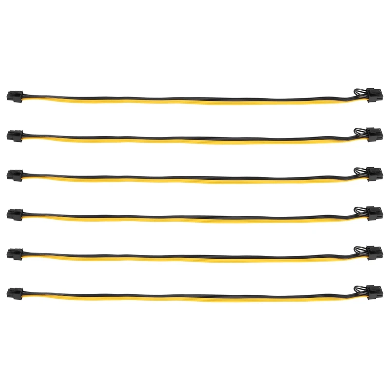 6 Pcs 6 Pin PCI-E To 8 Pin (6+2) PCI-E (Male To Male) GPU Power Cable 50Cm For Graphic Cards Mining HP Breakout Board
6 Pcs 6 Pin PCI-E To 8 Pin (6+2) PCI-E (Male To Male) GPU Power Cable 50Cm For Graphic Cards Mining HP Breakout Board