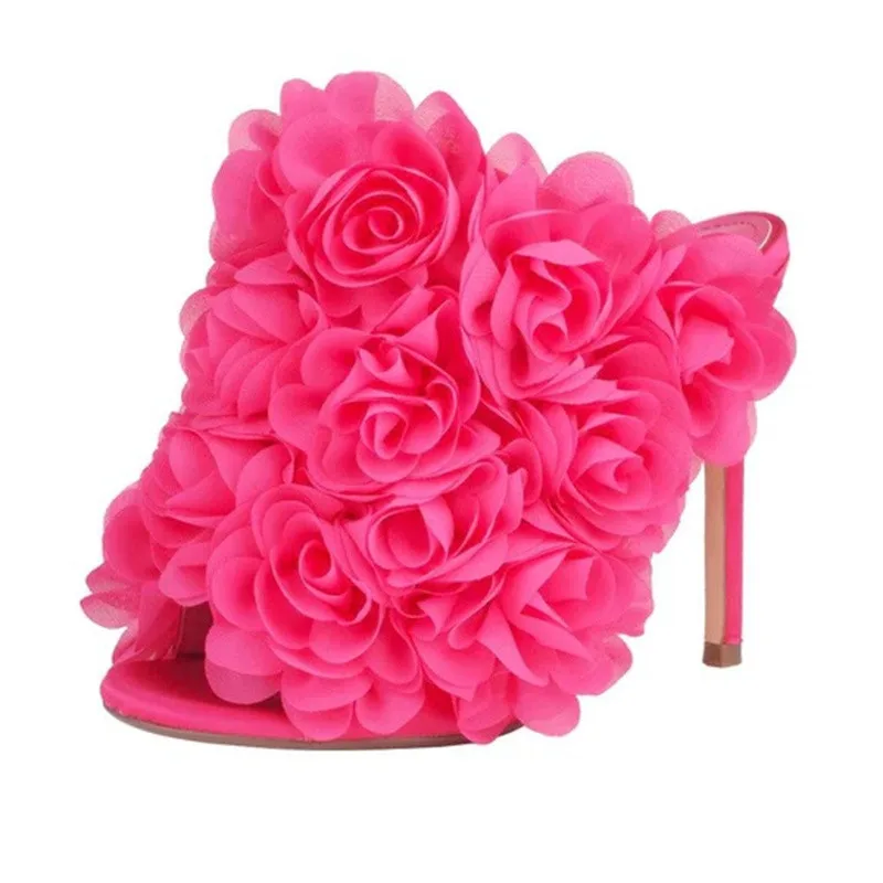 Top Quality Women Slippers Round Toe Stiletto Slip-on Female Pumps Fashion Rose Decorated Solid Color Ladies High Heels Shoes
Top Quality Women Slippers Round Toe Stiletto Slip-on Female Pumps Fashion Rose Decorated Solid Color Ladies High Heels Shoes