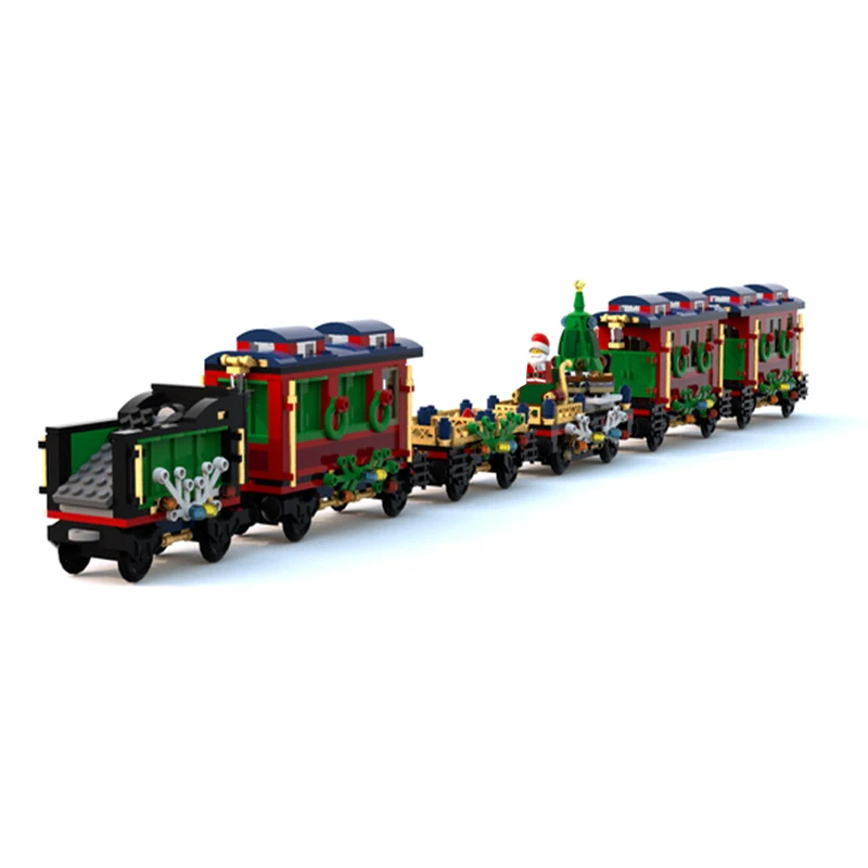 MOC Creative Christmas Train Model Sets Building Bricks Toy City Winter Village Train Santa Claus DIY Toys for Kids Gifts
MOC Creative Christmas Train Model Sets Building Bricks Toy City Winter Village Train Santa Claus DIY Toys for Kids Gifts
