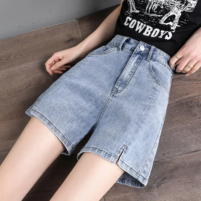 High Waist Denim Shorts for Women Summer Thin Loose 2023 New Slim Outside Wear Hot Girl Wide Leg A- Line Hot Short Jeans Women
High Waist Denim Shorts for Women Summer Thin Loose 2023 New Slim Outside Wear Hot Girl Wide Leg A- Line Hot Short Jeans Women